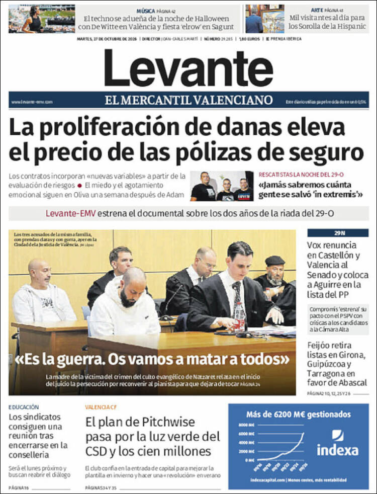 Portada de Levante (Spain)