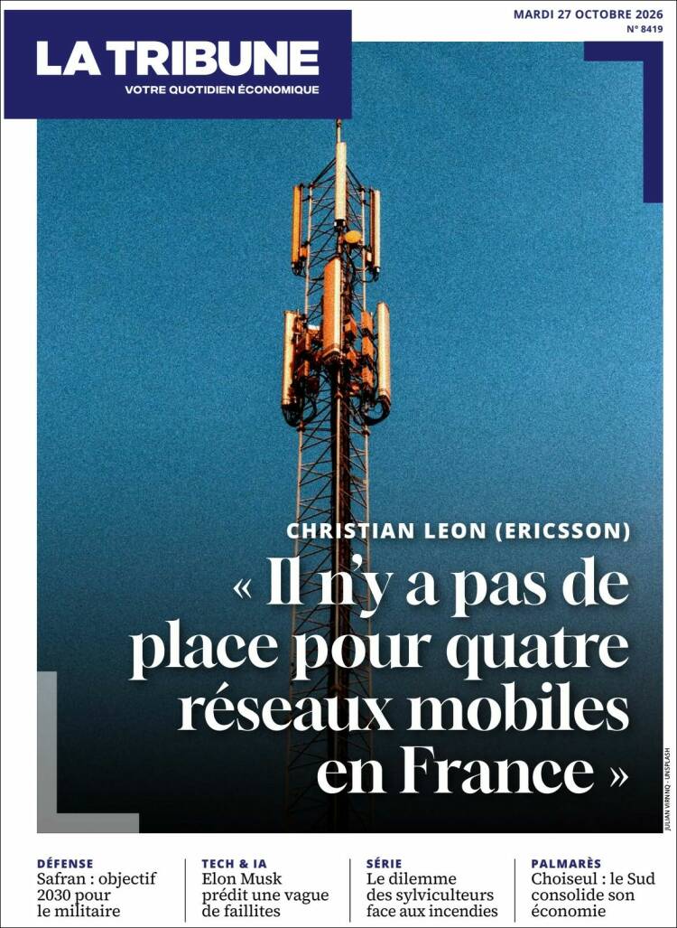 Portada de La Tribune (France)