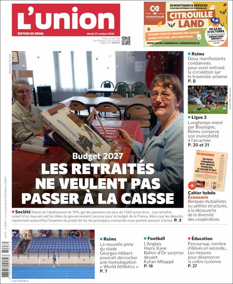 Portada de L'Union (Francia)