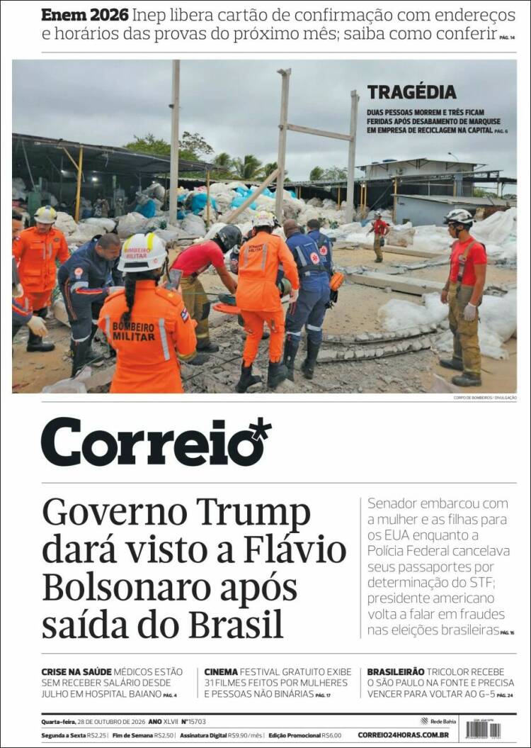 Portada de Correio* (Brasil)