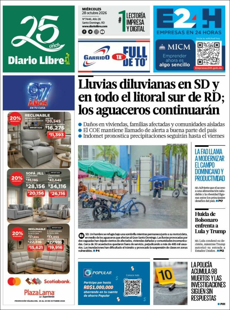 Portada de Diario Libre (Dominican Rep.)