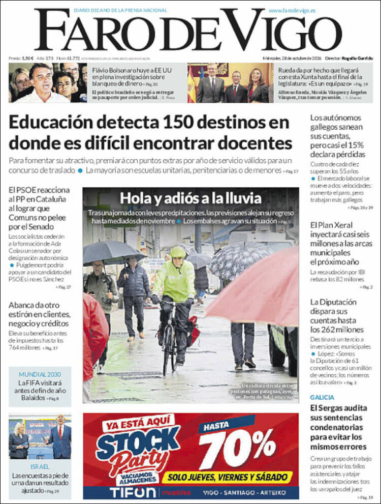Portada de Faro de Vigo (Espa&ntilde;a)