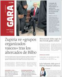 Portada de Gara (Espagne)