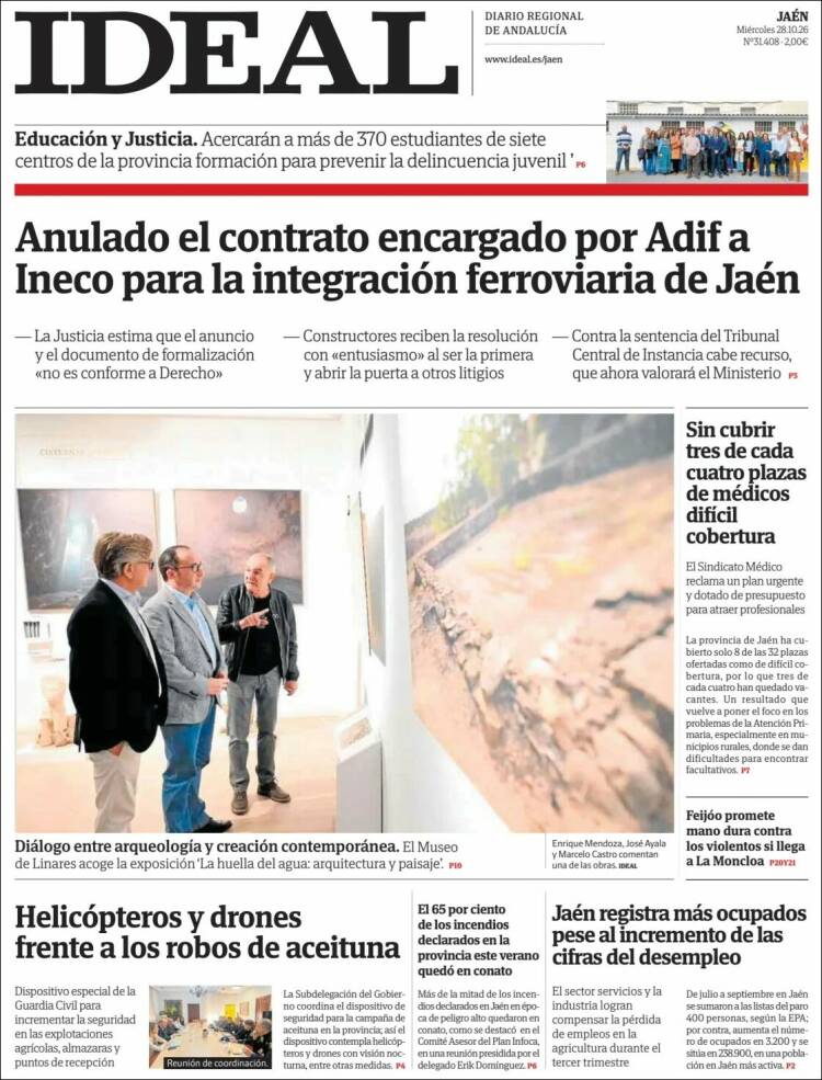 Portada de El Ideal de Jaén (Espa&ntilde;a)