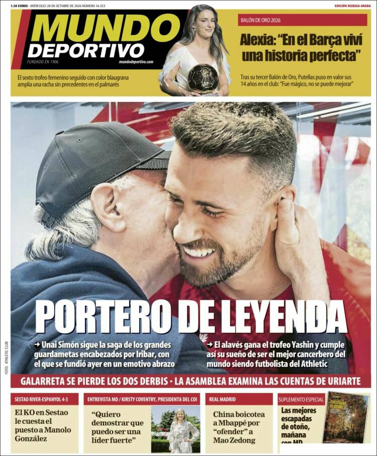 Portada de Mundo Deportivo Bizkaia (Espa&ntilde;a)