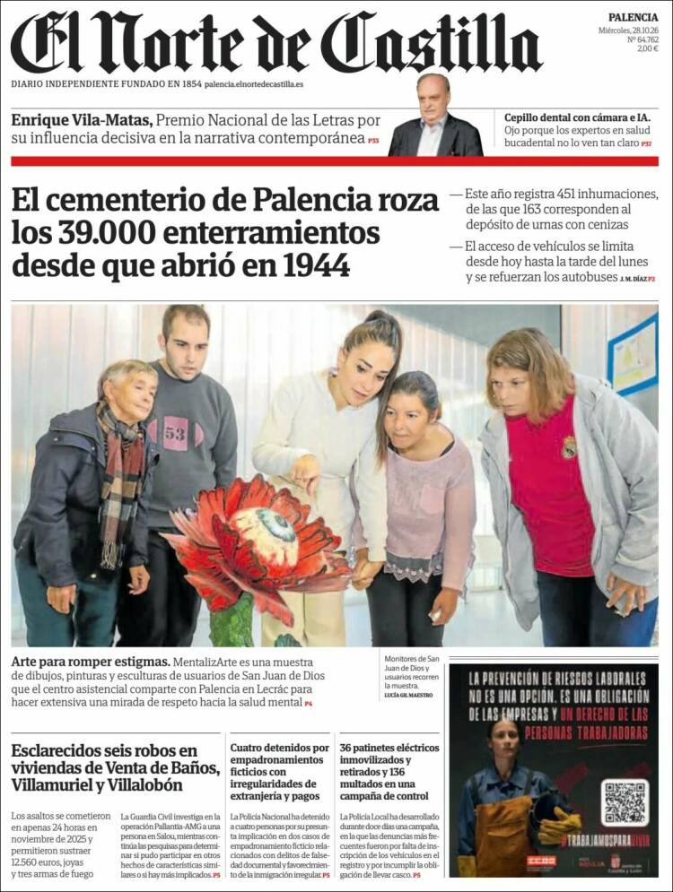 Portada de Norte de Castilla - Palencia (Espa&ntilde;a)