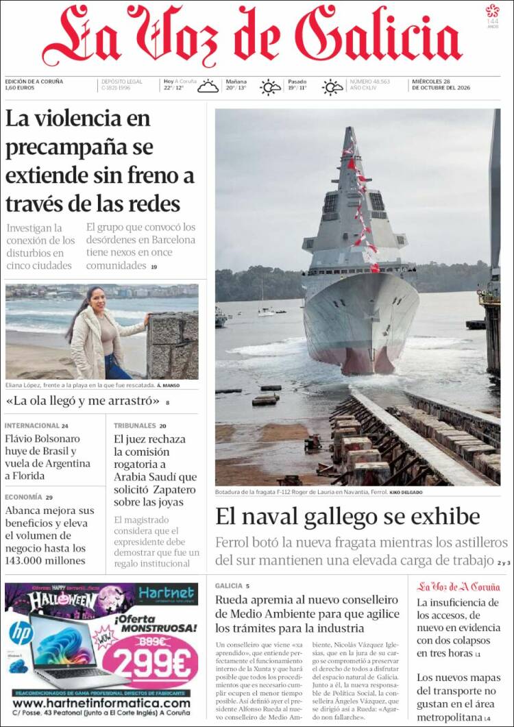Portada de La Voz de Galicia (Spain)