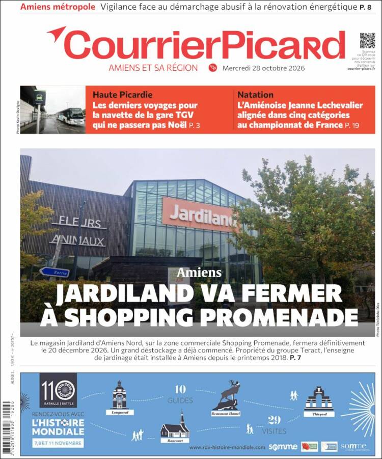 Portada de Courrier Picard (France)