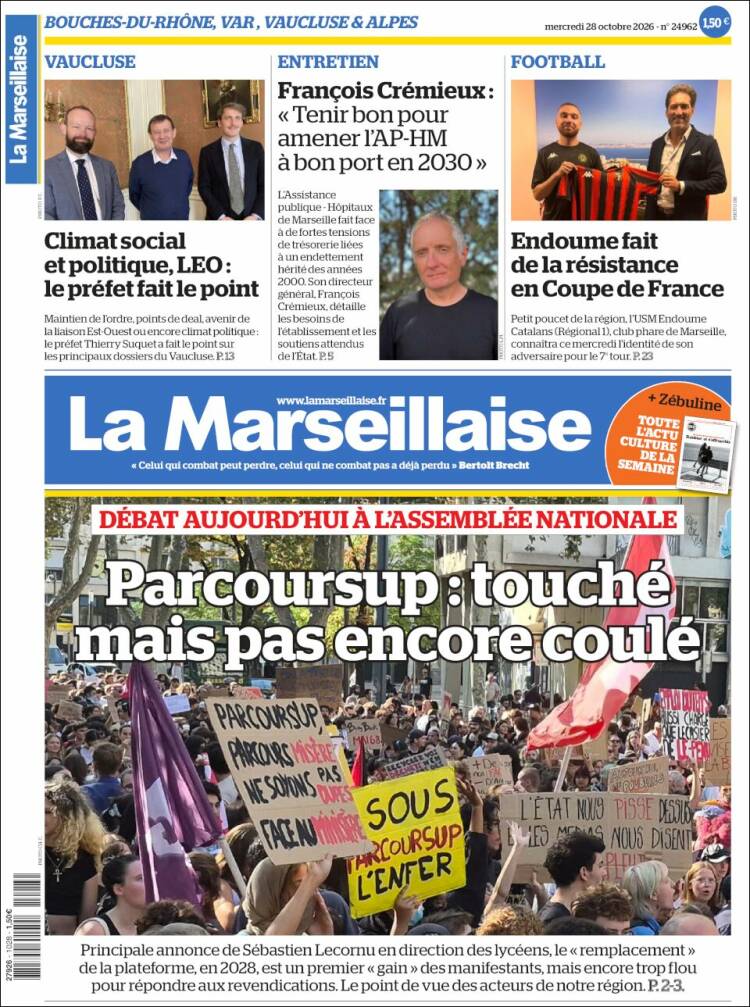 Portada de La Marseillaise (France)