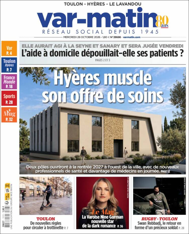 Portada de Var-Matin (France)