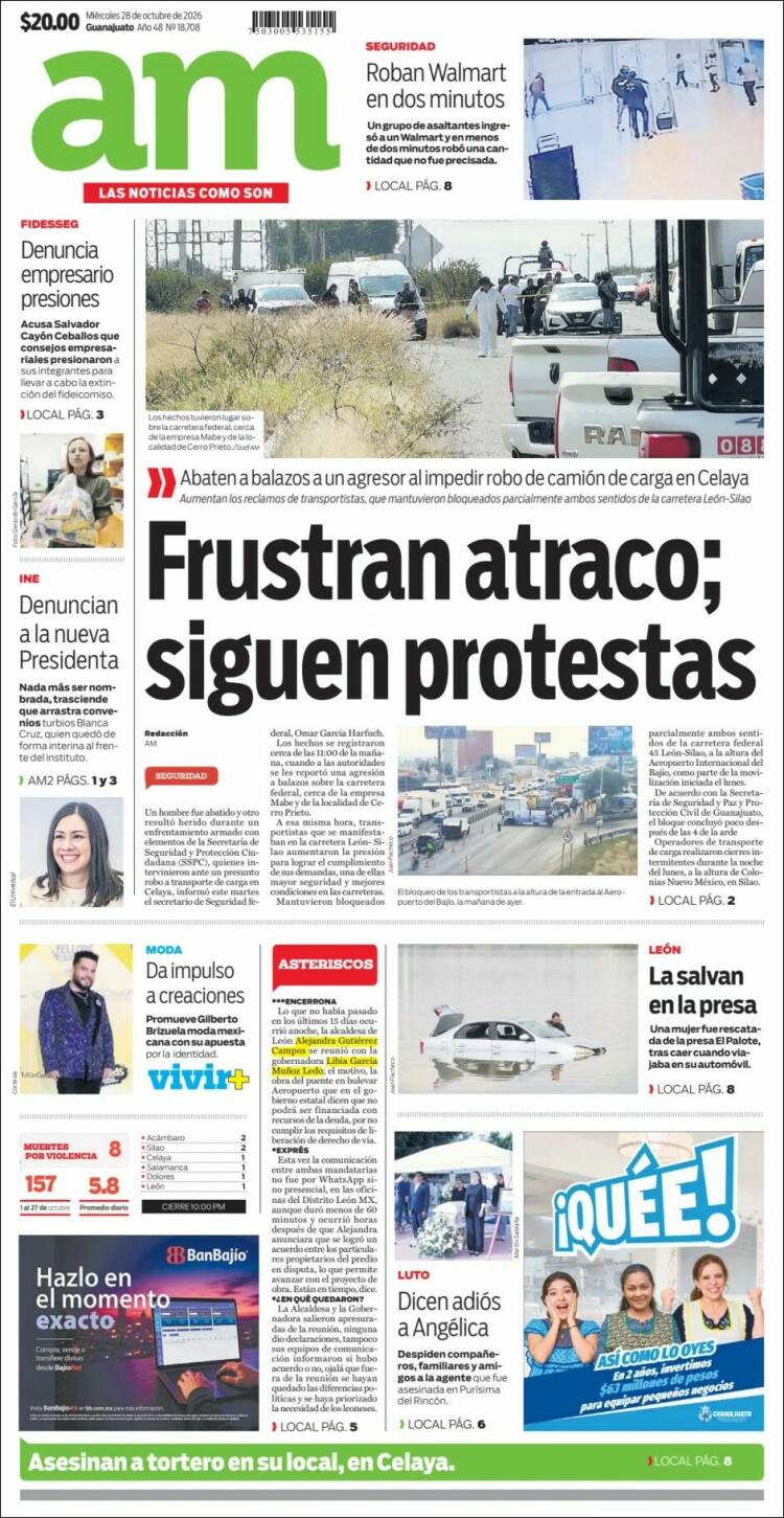 Portada de Al Día A.M. (M&eacute;xico)