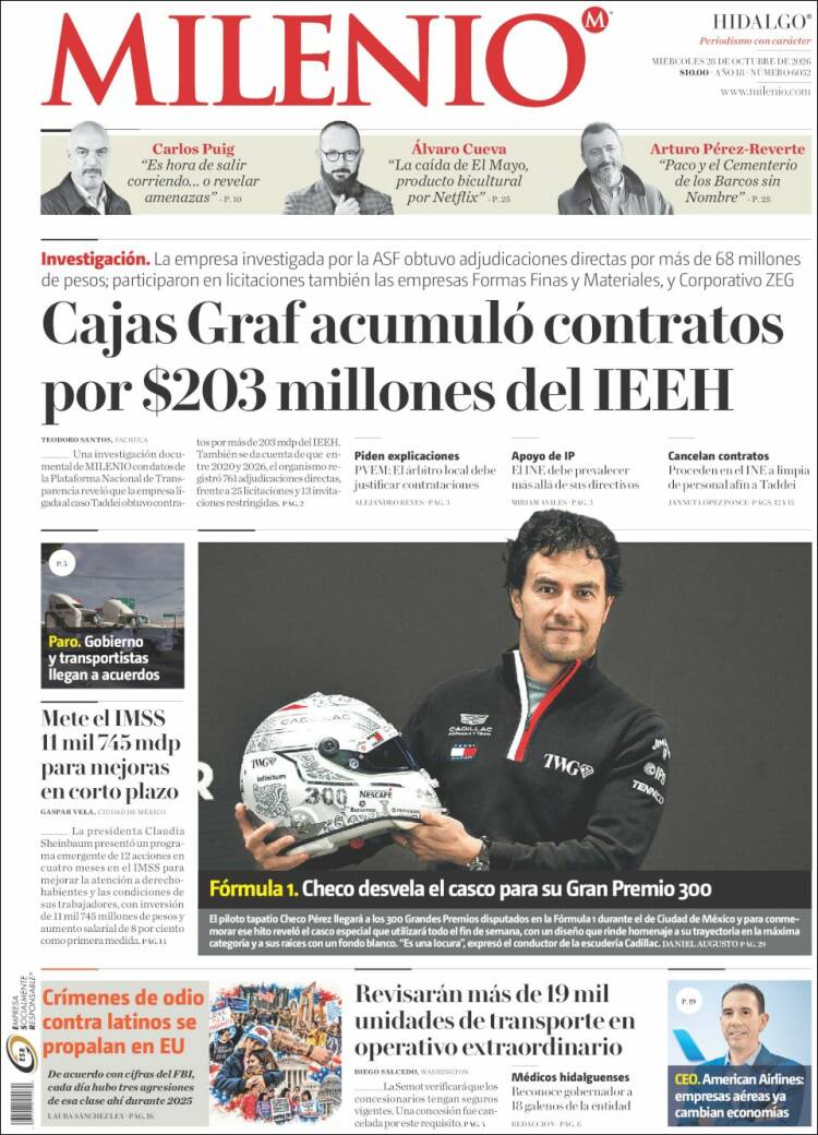 Portada de Milenio de Hidalgo (M&eacute;xico)