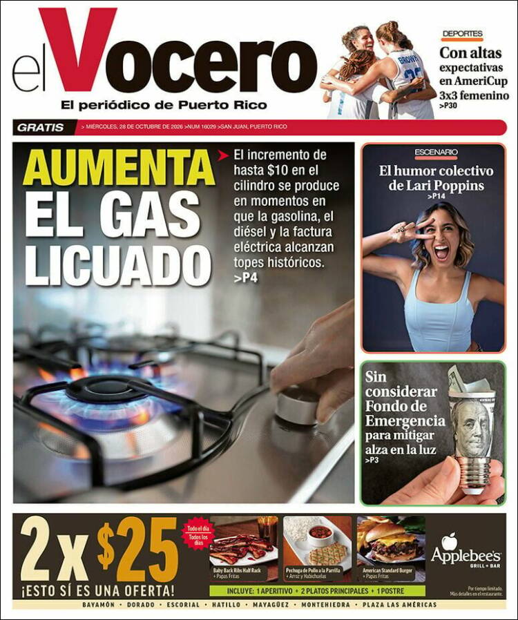 Portada de Vocero (Puerto Rico)