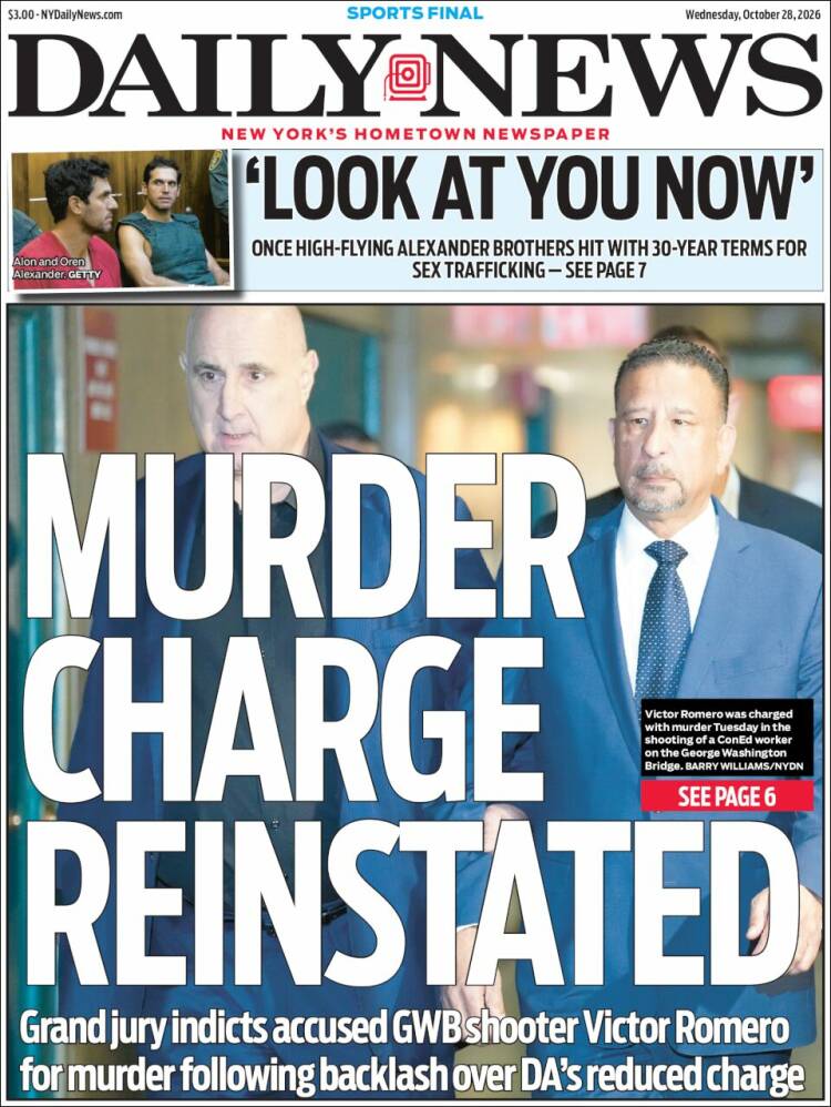 Portada de Daily News - New York (USA)