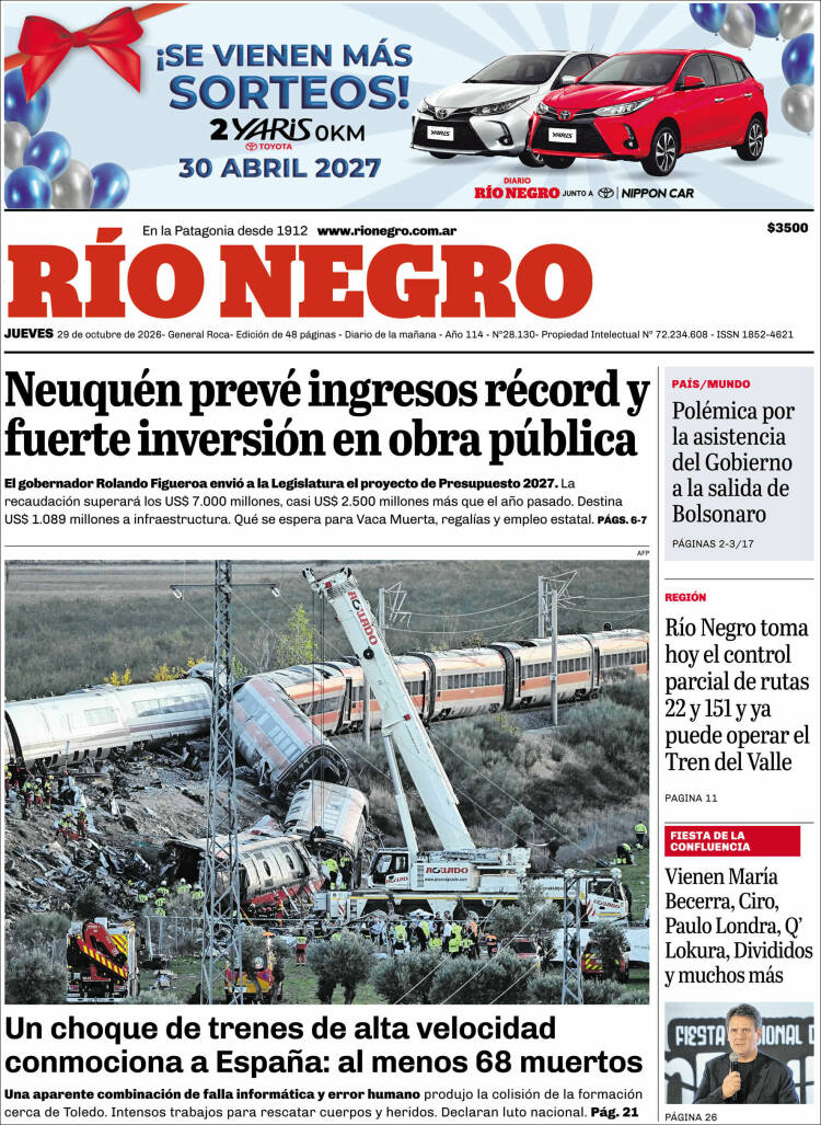 Portada de Rio Negro (Argentina)