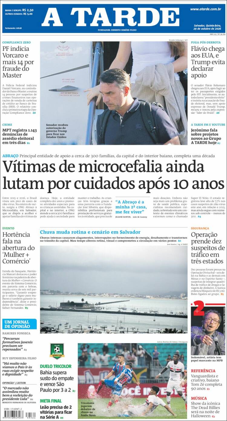 Portada de Diário A Tarde (Brasil)