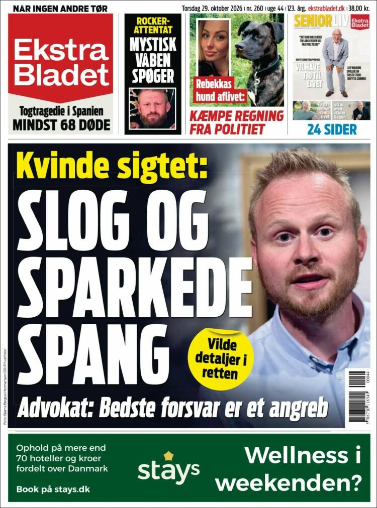 Portada de Ekstra Bladet (Dinamarca)
