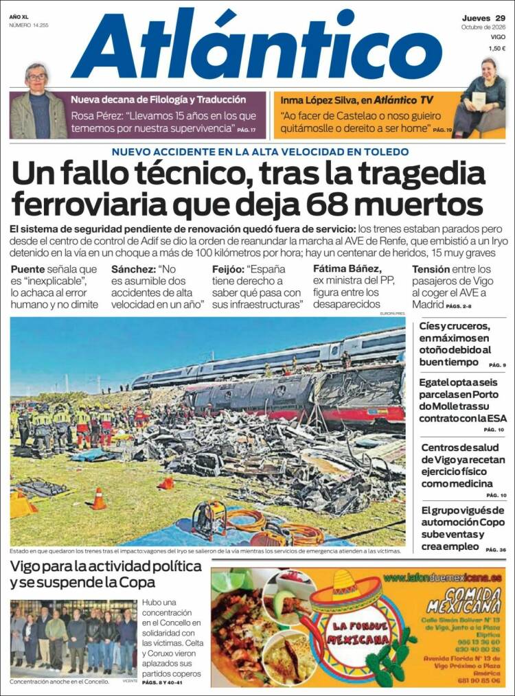 Portada de Atlántico Diario (Espa&ntilde;a)