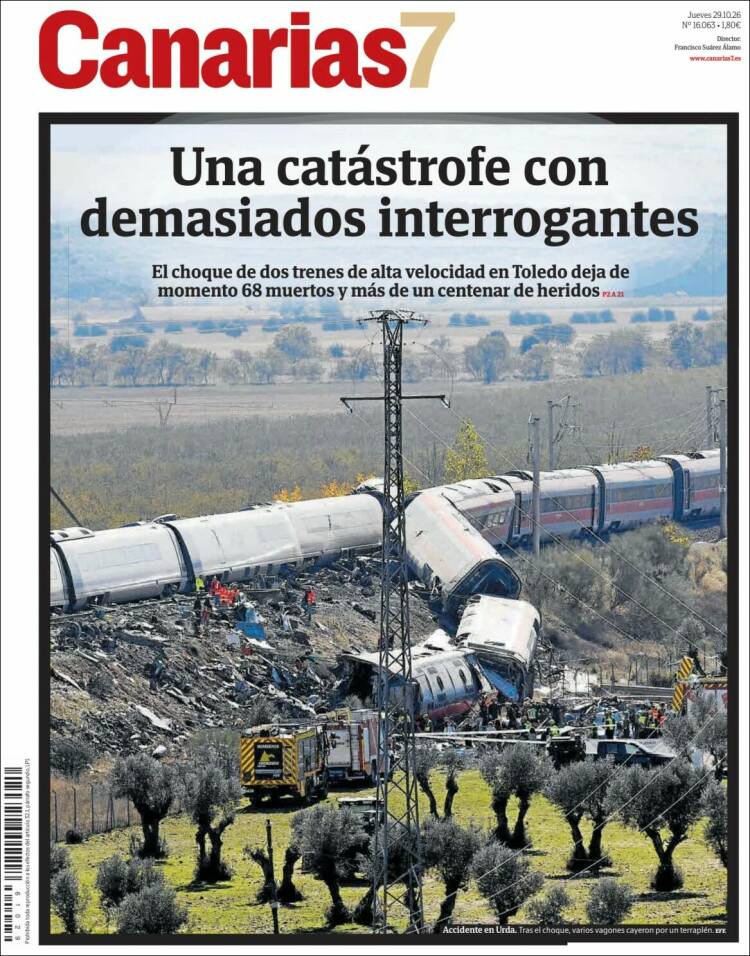 Portada de Canarias 7 (Espa&ntilde;a)