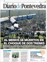 Portada de Diario de Pontevedra (Spain)