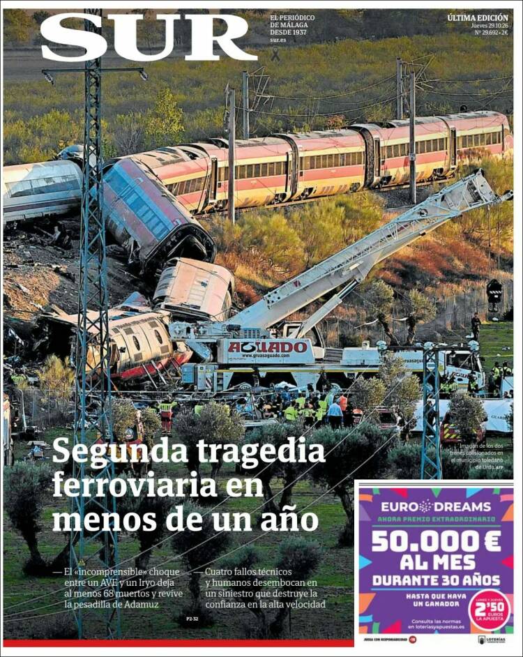 Portada de Diario el Sur (Espa&ntilde;a)
