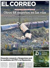 Portada de El Correo (Espa&ntilde;a)
