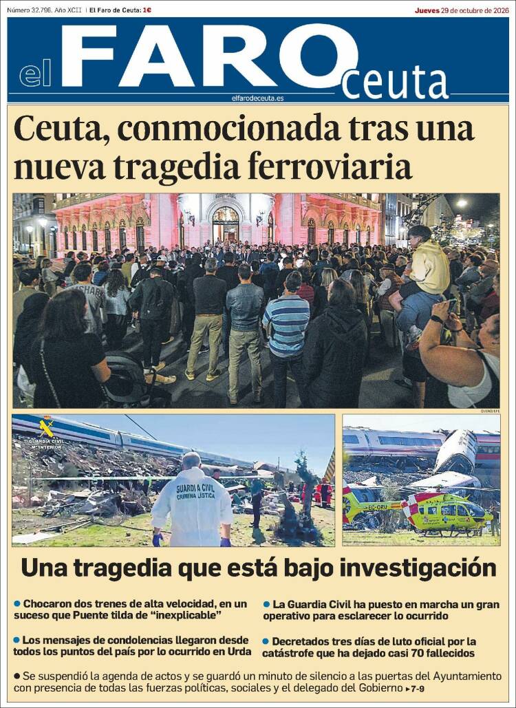 Portada de El Faro de Ceuta (Espa&ntilde;a)