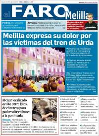 Portada de El Faro de Melilla (Spain)