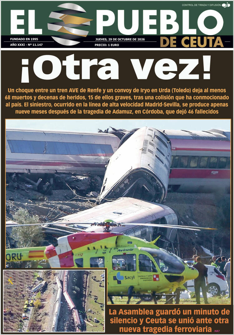 Portada de El Pueblo de Ceuta (Espa&ntilde;a)