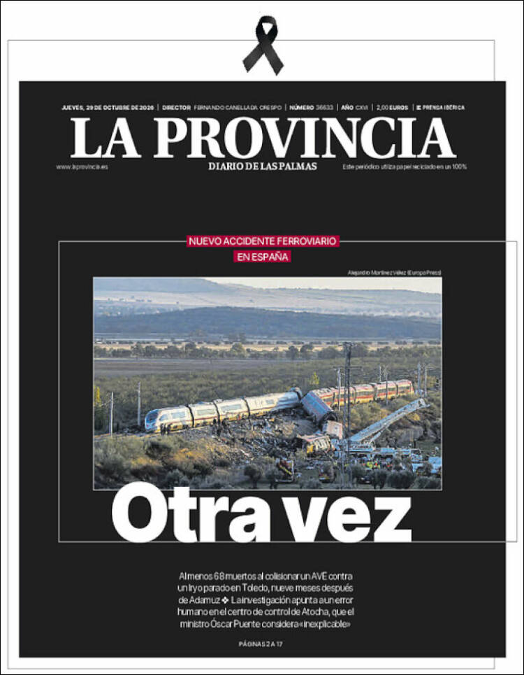 Portada de La Provincia (Espa&ntilde;a)