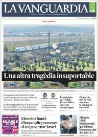 Portada de La Vanguardia (Espa&ntilde;a)