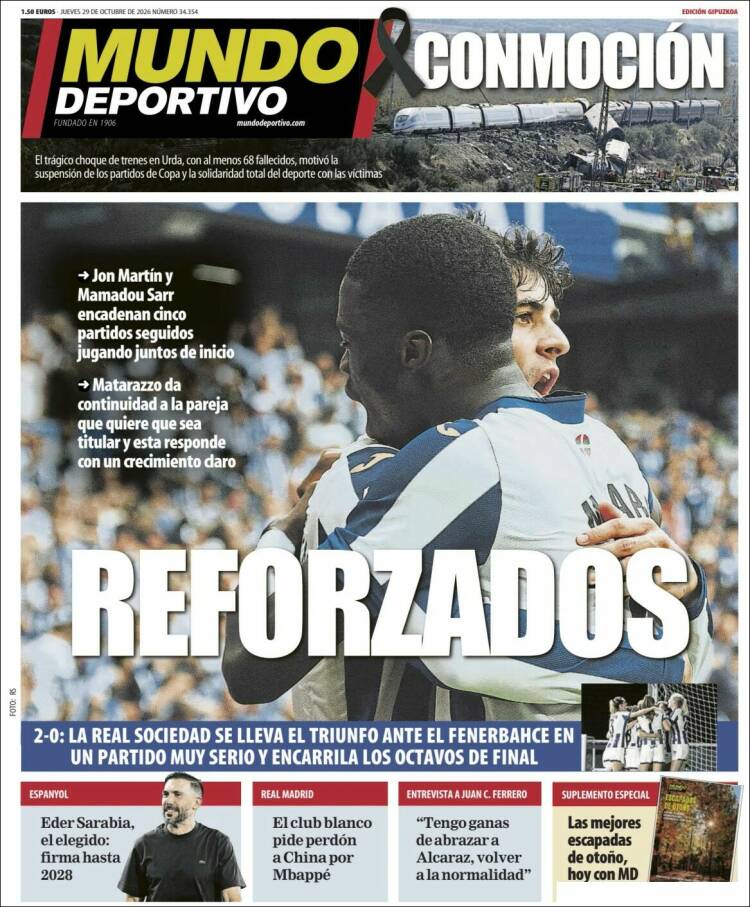 Portada de Mundo Deportivo Gipuzkoa (Espa&ntilde;a)