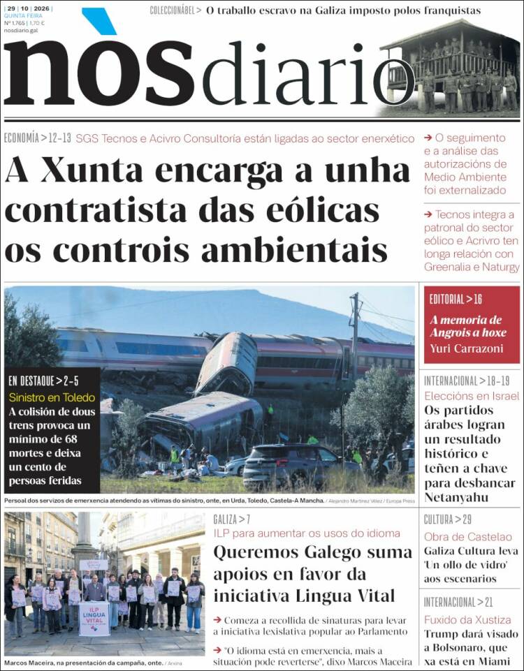 Portada de Nòs Diario (Espa&ntilde;a)