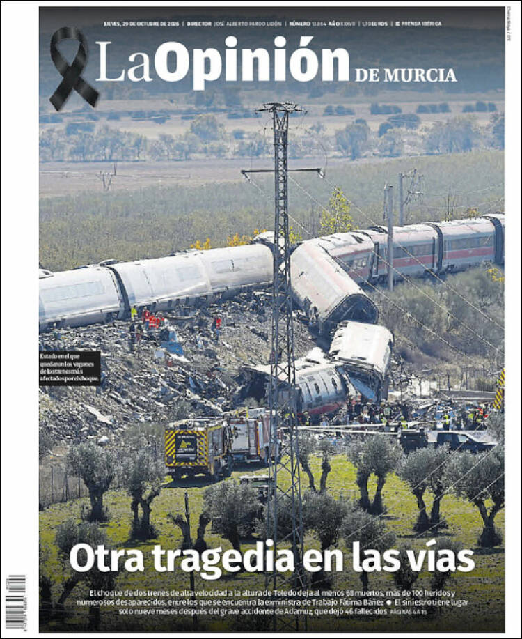 Portada de La Opinión de Murcia (Espa&ntilde;a)