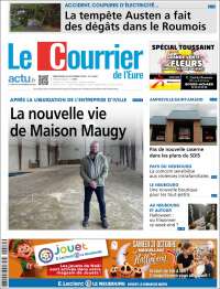 Portada de Le Courrier de l'Ouest (Francia)