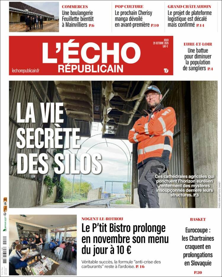Portada de L'Echo Républicain (Francia)