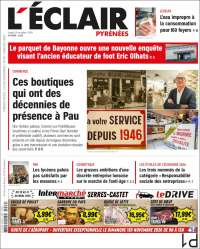 Portada de L'Eclair des Pyrénées (Francia)