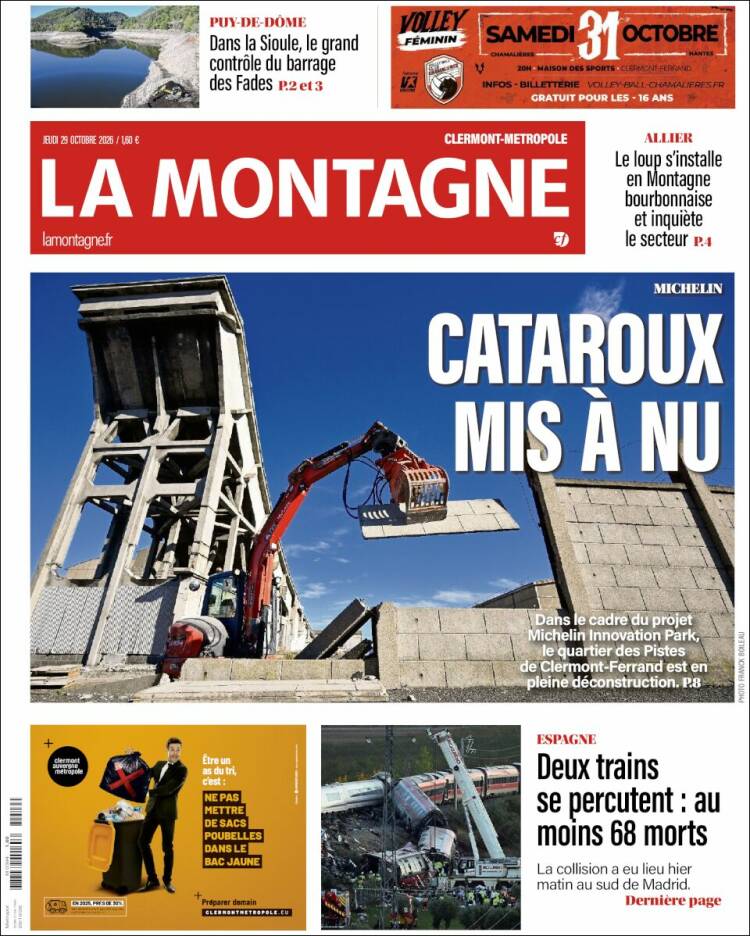 Portada de La Montagne (Francia)