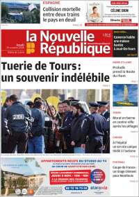 Portada de La Nouvelle Republique (Francia)