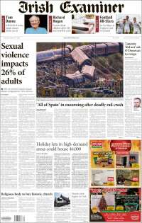 Portada de Irish Examiner (Irlanda)