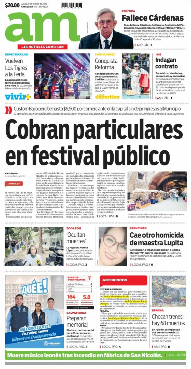 Portada de Al Día A.M. (M&eacute;xico)