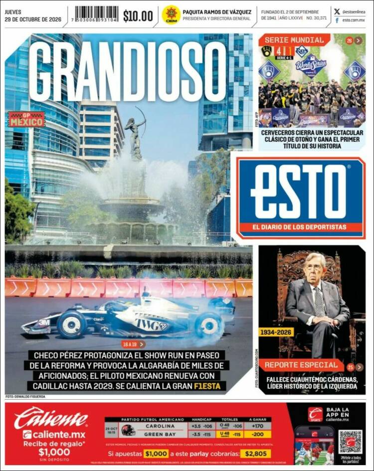 Portada de Esto (M&eacute;xico)