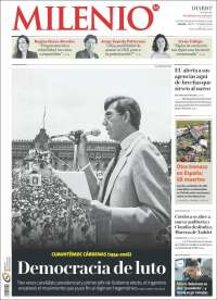 Portada de Milenio (M&eacute;xico)