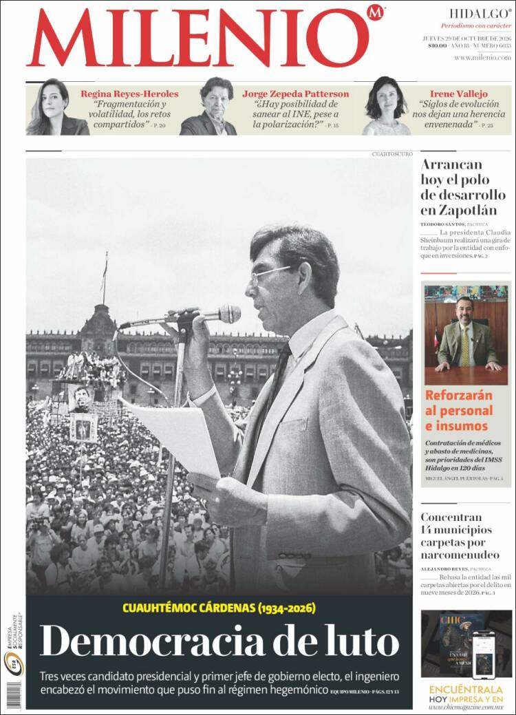 Portada de Milenio de Hidalgo (M&eacute;xico)