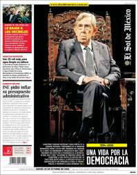 Portada de El Sol de México (M&eacute;xico)