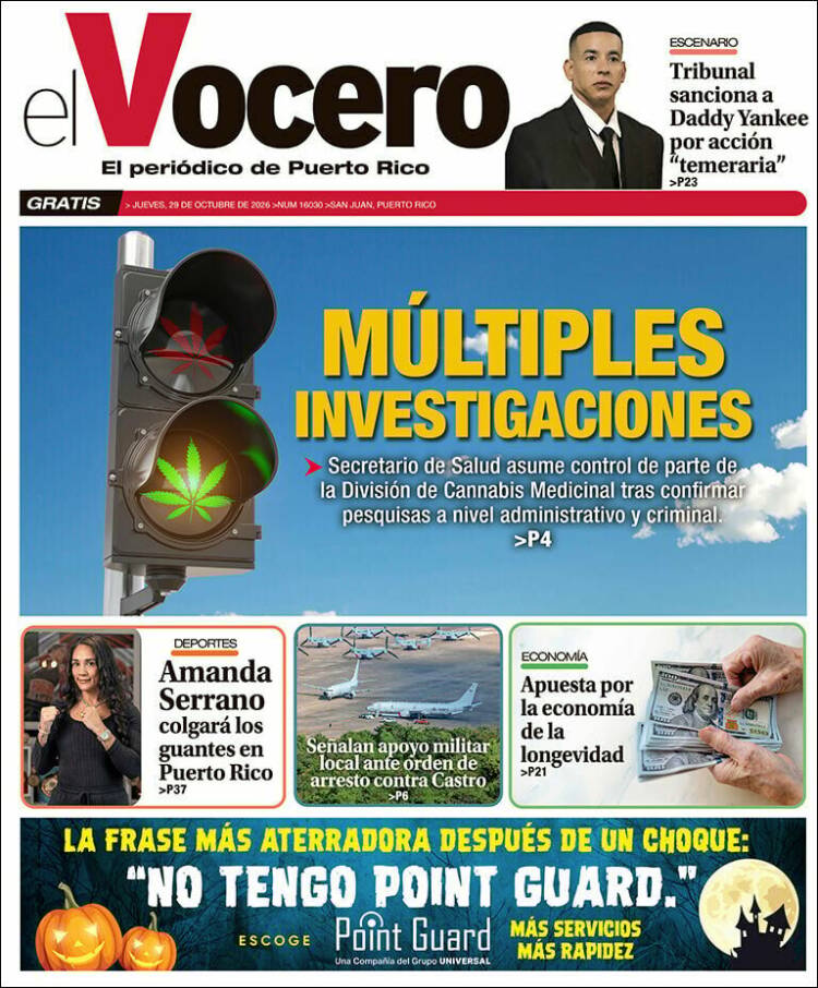 Portada de Vocero (Puerto Rico)