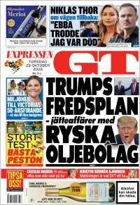 Portada de Göteborgstidningen (Sweden)