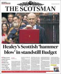 Portada de The Scotsman (Reino Unido)