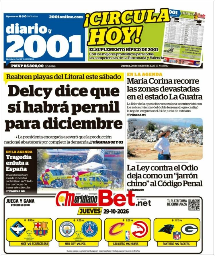 Portada de 2001 - Dosmiluno (Venezuela)
