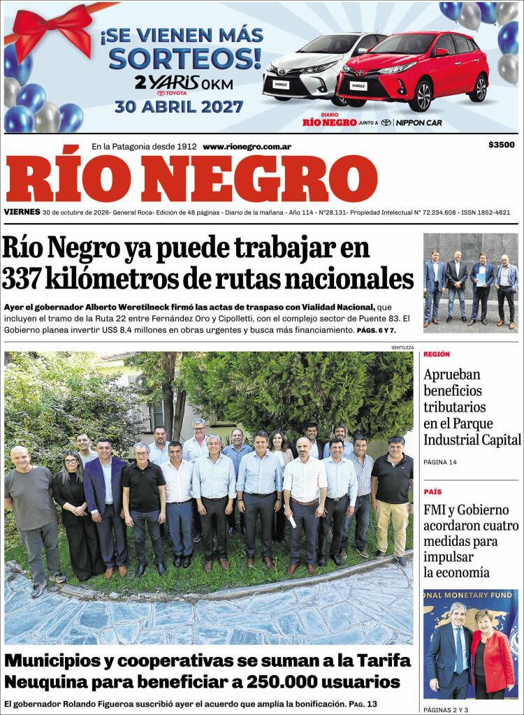 Portada de Rio Negro (Argentine)